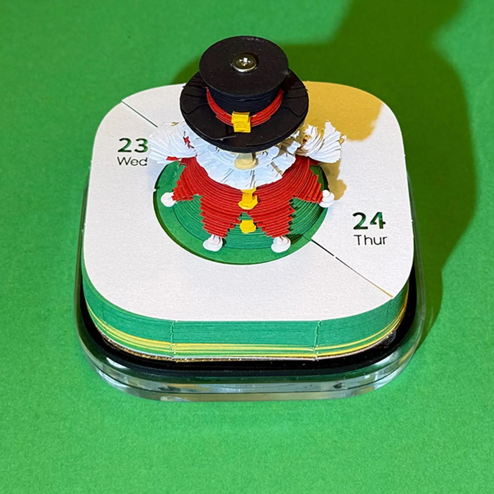Calendario a strappo Calendario artistico con ritaglio di clown 3D Blocco note Organizzatore Pianificatore Programma per il monitoraggio dei lavori domestici Pianificazione quotidiana