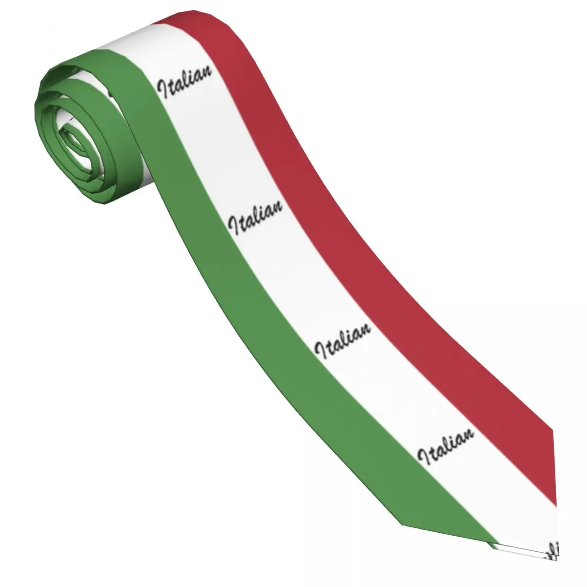 Italian Flag Tie Stripes Leisure Neck Ties Unisex Adult Classic Casual Necktie Accessories Quality Graphic Collar Tie