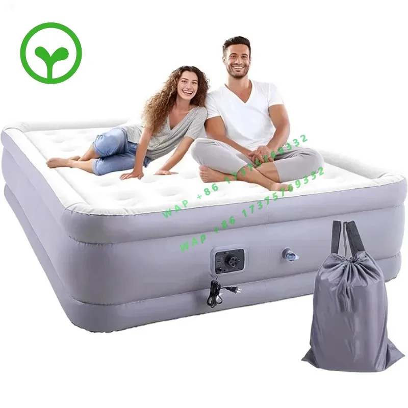 【2026】Hypo-Allergenic Air Mattresses King Size Double Air Bed With Built In Pump Inflatable Mattress