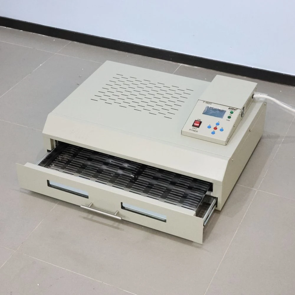 Puhui T-962C Desktop-Lötmaschine PCB-Lötstation SMT Infrarot-Reflow-Ofen