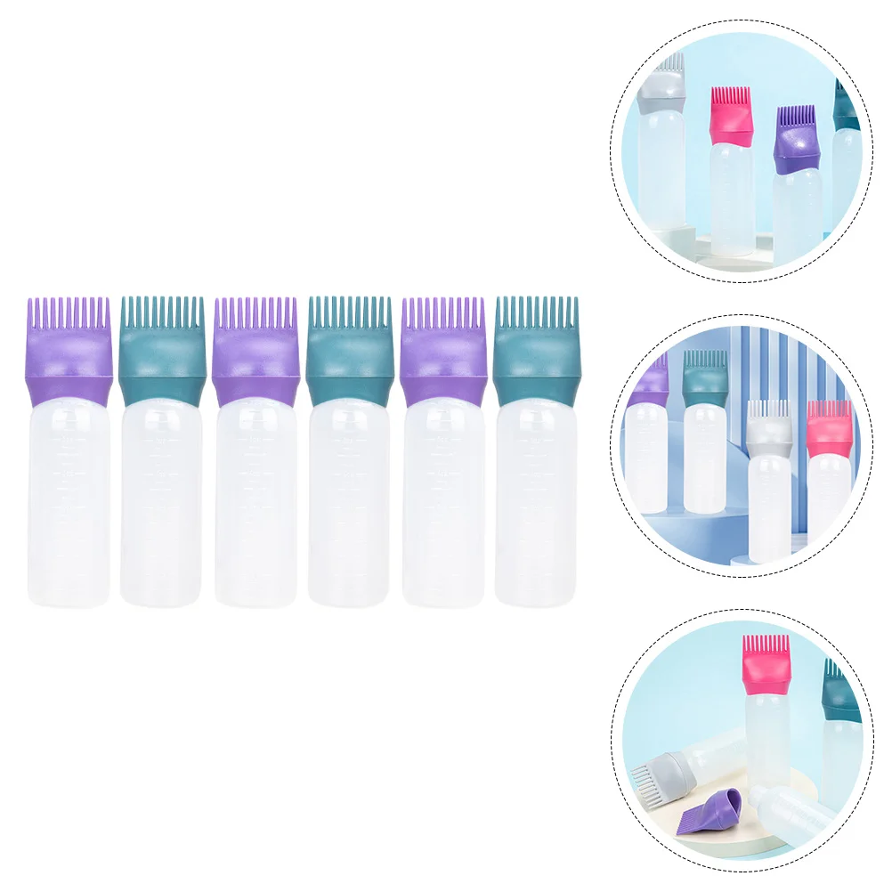 Hair Coloring Products Dye Bottle Oil Root Applicator for Application Scalp Oils