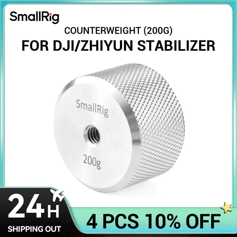 Lustrzanka cyfrowa SmallRig wymienna przeciwwaga (200g) Moment równoważący dla DJI RS 2/ RSC 2/RS 3/ RS 3 Pro stabilizator Gimbal 2285