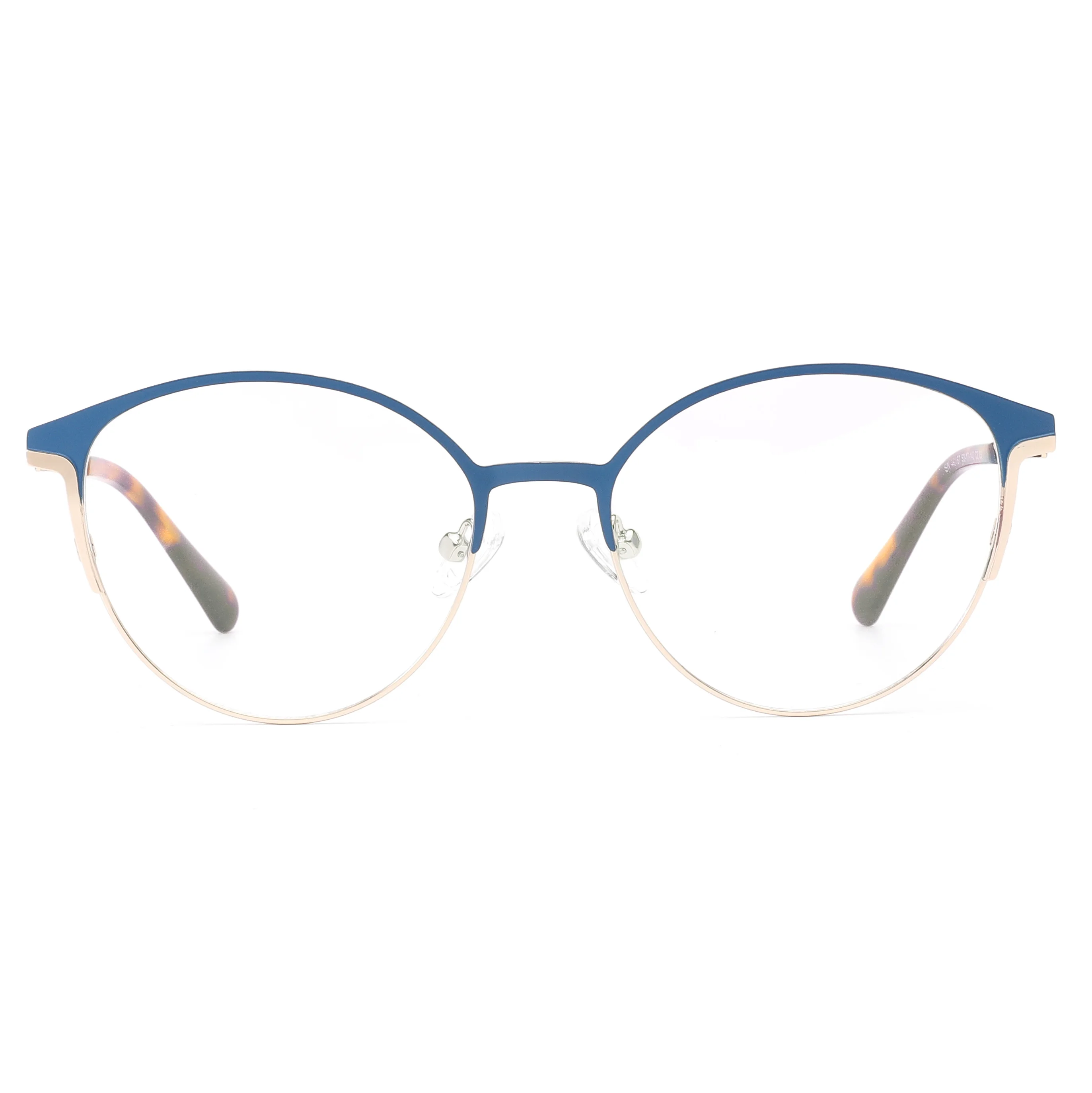 

Oversized Round Metal Glasses Frame Dual Color for Men Women Large Lightweight Comfortable Sports Design for Daily Wide Vision