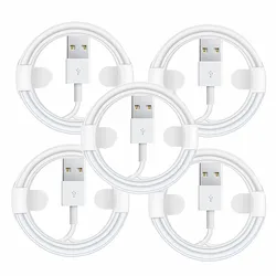 10PCS 5PCS/Lot 1M USB Charging Cable For iPhone XS Max X XR SE 5S 5C 5 12 Pro iPad 6S 6 7 8 Plus 11 Pro Data Sync Charge Cord