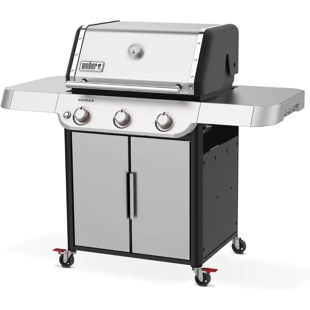 Genesis S-315 Liquid Propane Gas Grill, Stainless Steel