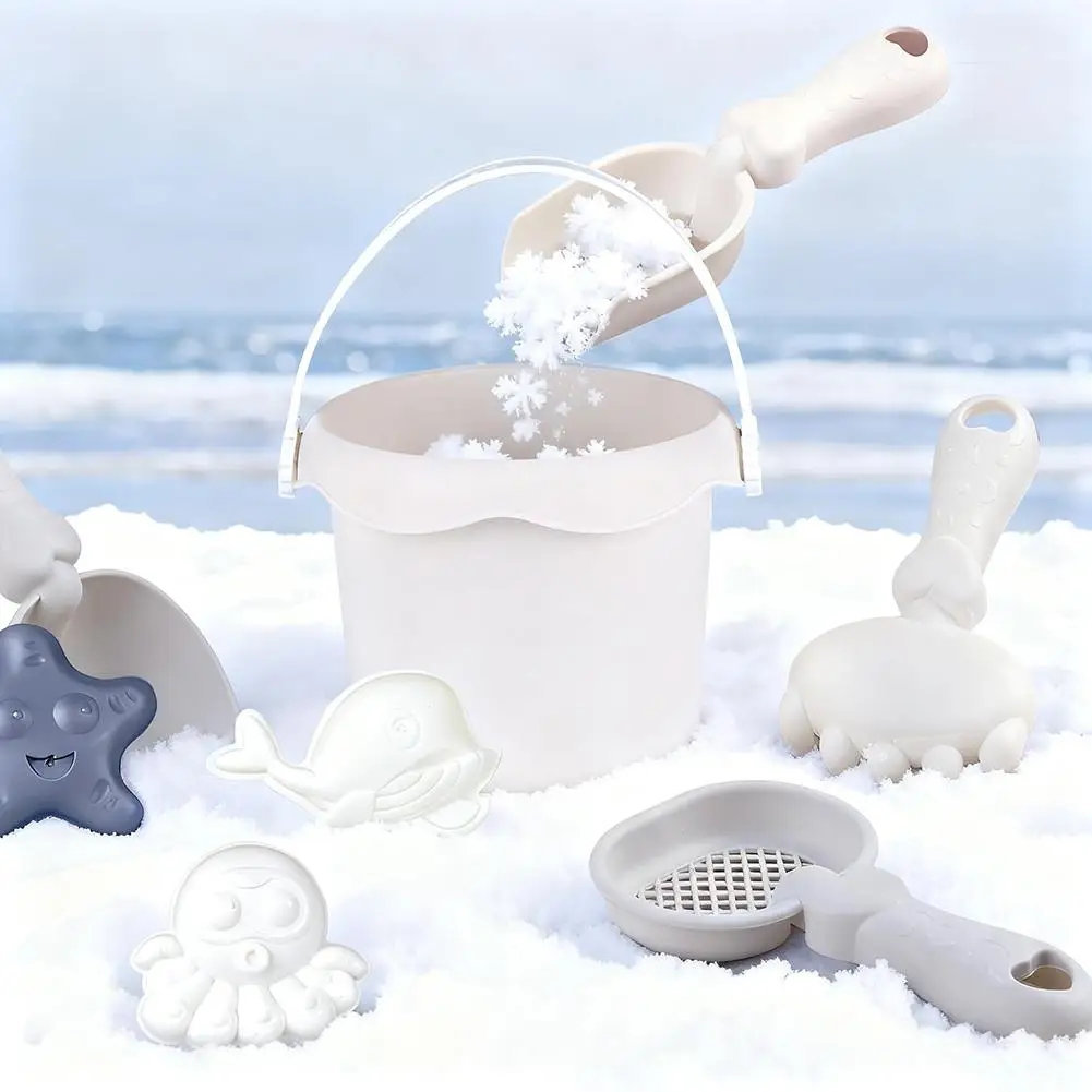 Giocattoli da spiaggia per bambini Set Gioco con sabbia Acqua Marea all'aperto Piscina Esplorazione Attrezzi da giardinaggio Sandbox Giocattoli per bambini U1P4