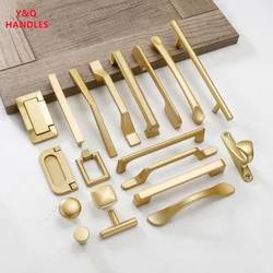 Handles Drawer Cabinet Furniture Kitchen Handles for Cabinet Knob Door Drawer Furniture Kitchen Knob Golden Simplicity Hardware