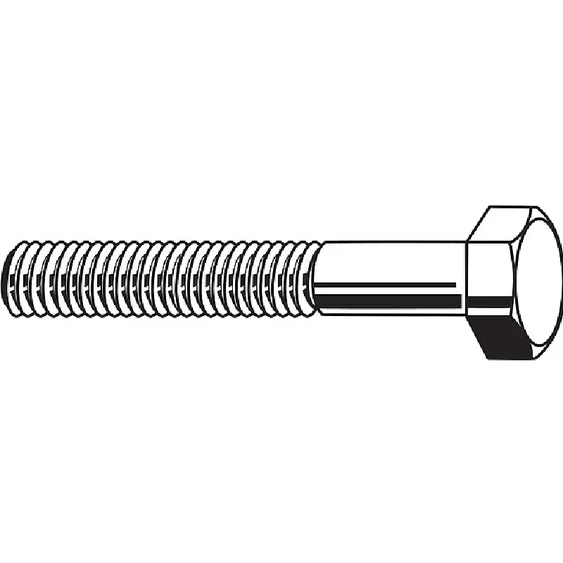 

Grade 8, 1/4"-28 Hex Head Cap Screw, Zinc Yellow Steel, 1-1/4 in L, 100 PK