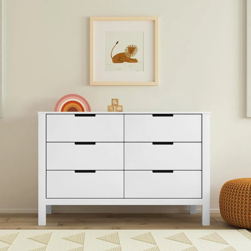 

QUALITY MATERIALDrawer Dresser, 51x18.11x34 Inch , FOR YOUR BABY'S SAFETY,Say goodbye to toxic chemicals!