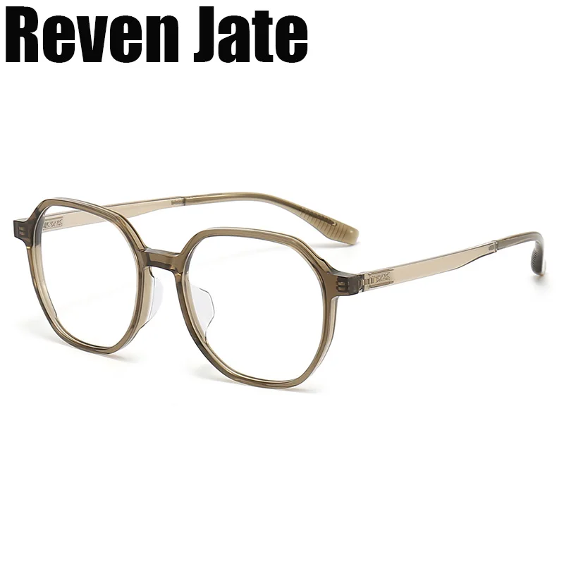 

Reven Jate 1134 Acetate Optical Glasses Frame Men Women Retro Vintage Round Eyeglasses Prescription Spectacles Myopia Eyewear