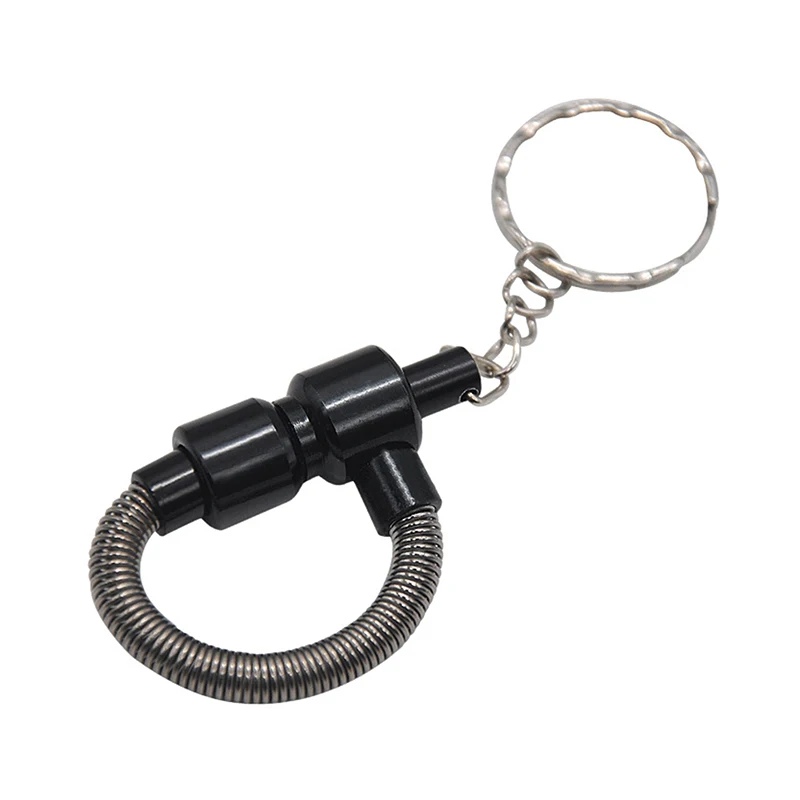 76mm Mini Portable Creative Metal Spring Pipe Portable Tobacco Pipe With Key Chain Cigarett Accessories