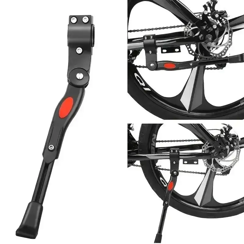 AliExpress NONE Adjustable Bicycle Kickstand for 22-26 Inch Mountain Bike Side Support Parking Rack Compatible with 24 Inch Wheels