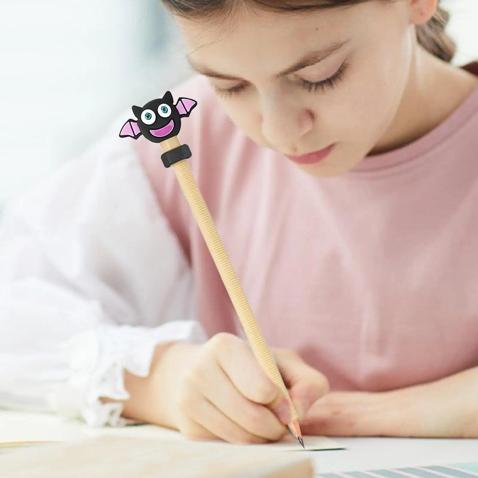 Threaded Fidget Pencil Halloween Threaded Fidget Pen With Sliding Nut Silent Sensory Tool Study Supplies For Special Education