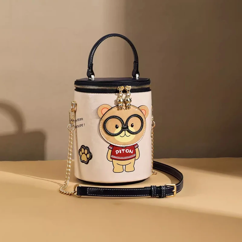 

fashion chain female bag Foreign air bucket bag female 2024 new crossbody bag niche design shoulder bag for women Girl purse