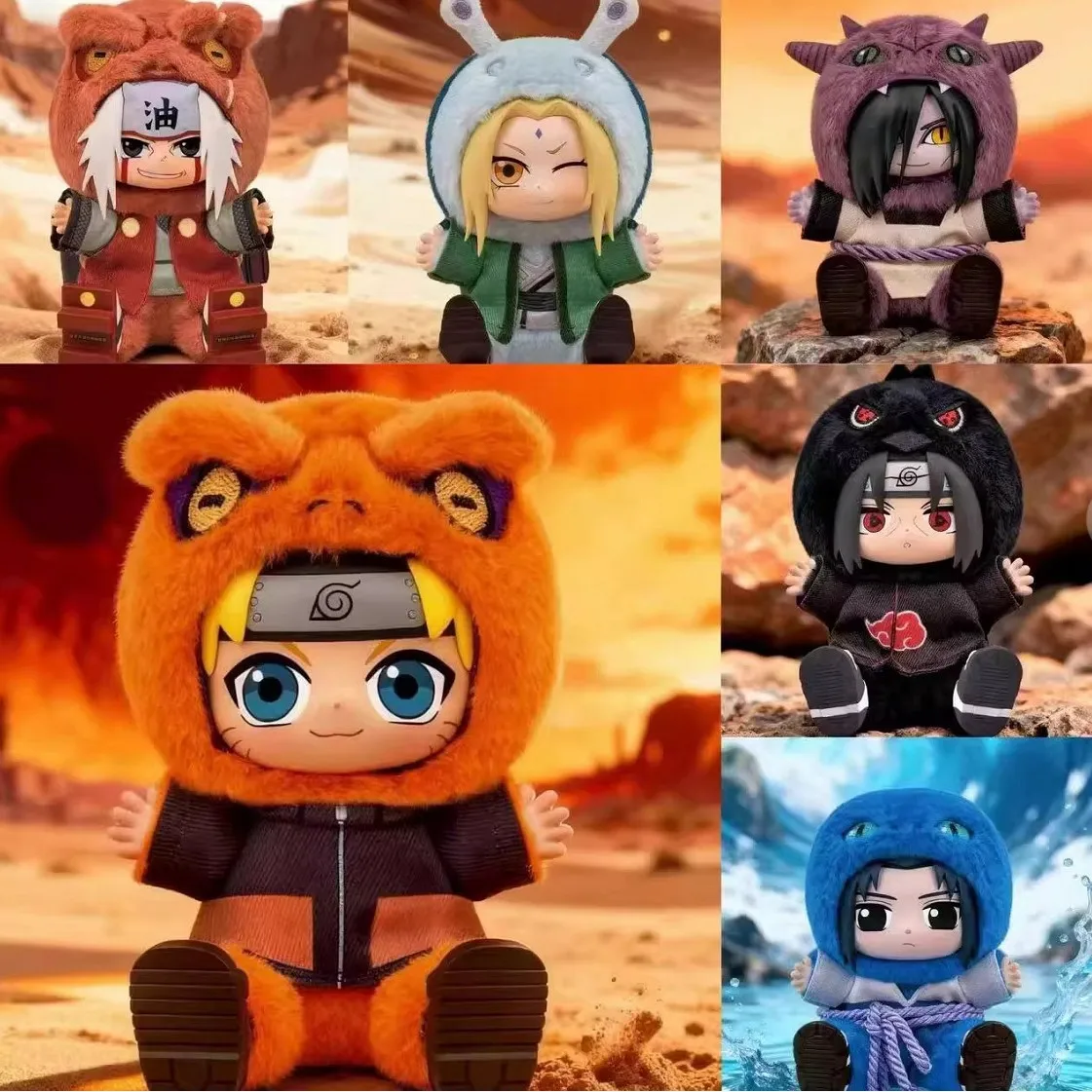 

Hot EAKI Naruto Vinyl Plush Blind Box Shippuden Party V2 Series Stuffed Plush Figure Bag Pendant Ornament Doll Toy Birthday Gif