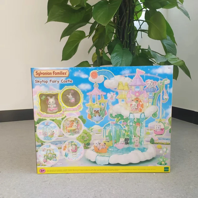 실바니안 패밀리 애니메이션 어린이 장난감 소녀를위한 선물 장난감 피규어 Calico Critters 귀여운 오리지널 Ternuas Collectible Room Ornaments