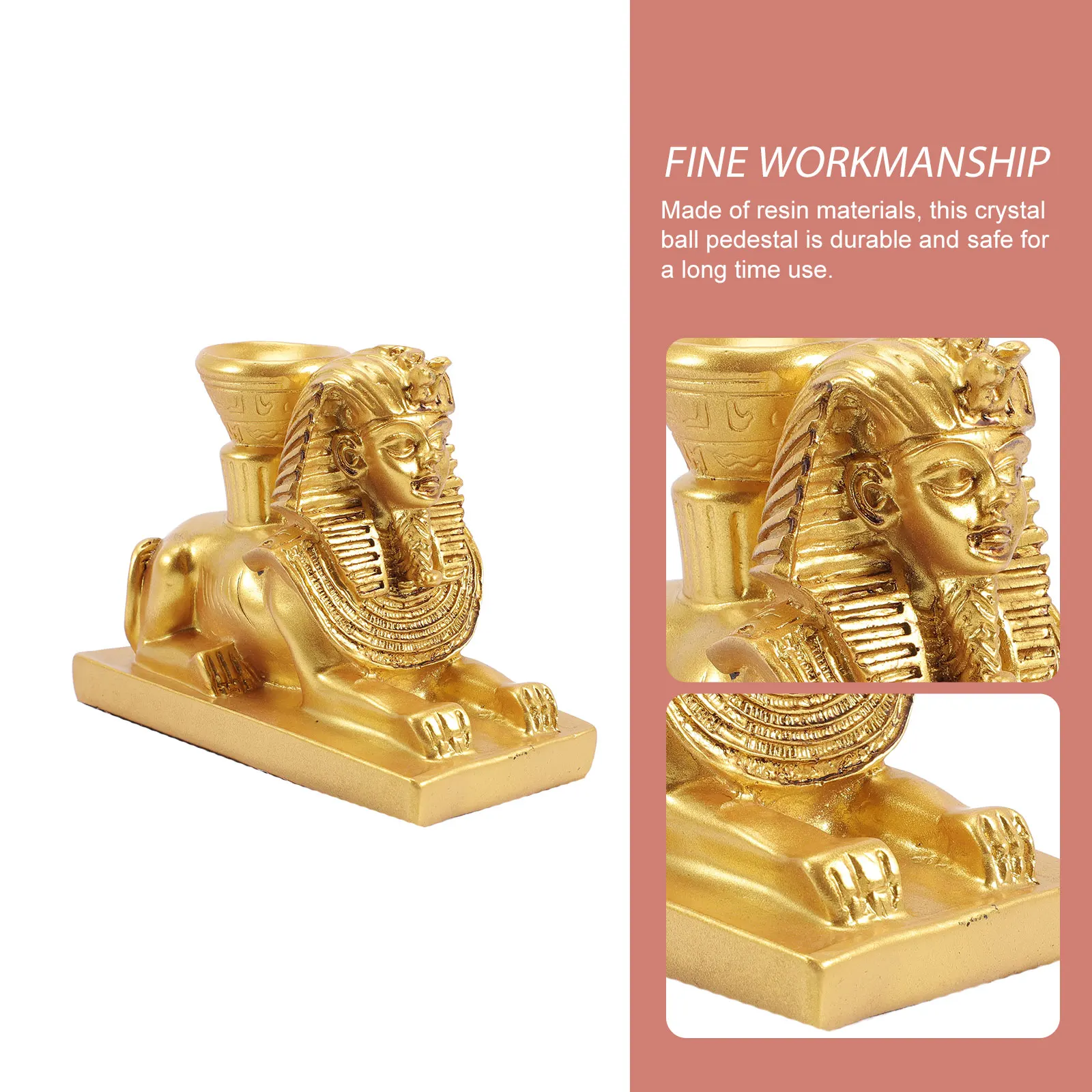 

Resin Crystal Ball Holder Stable Display Stand For Home Decor Desktop Stone Display Base Sphere Stand Egyptian