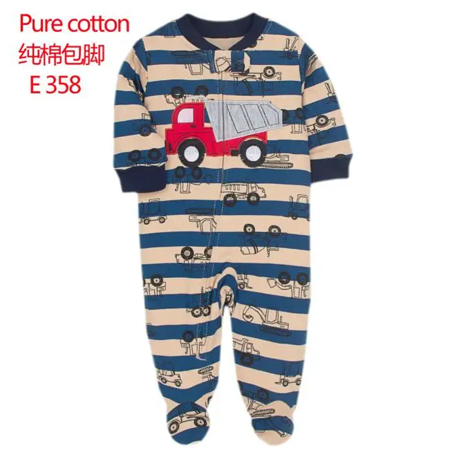 Baby Pajamas Newborn Cotton Zipper Boys Sleepwear Fall Clothes Organic Clothies Girls One Piece Toddler Jumpsuit Bodysuit