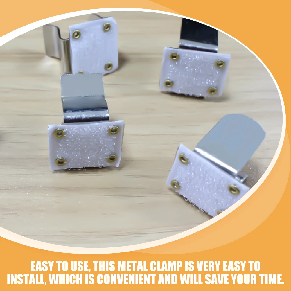 

20 Pcs Metal Clips for Tablecloth Outdoor Picnic Windproof Iron Sturdy Reliable Easy Install Conference Kitchen Bar Clamps