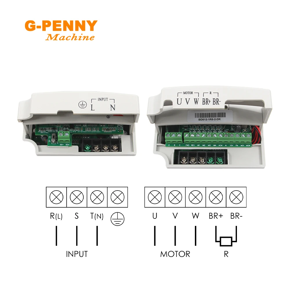 1.5KW/2.2KW Fuling BD612 VFD CNC speed control Variable Frequency For CNC Drive Hybrid Power Inverter vdf