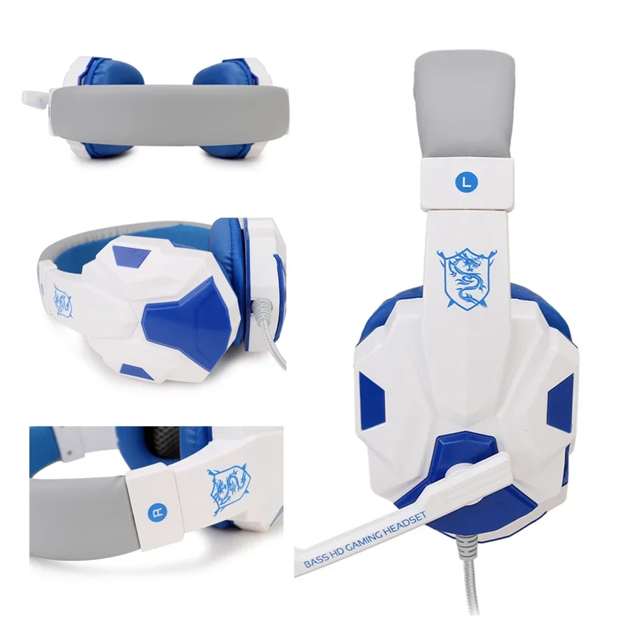 10 шт./лот, профессиональная геймерская гарнитура для компьютера, ноутбука, игровые наушники, бас-стерео, проводная гарнитура для ПК с микрофоном, подарки