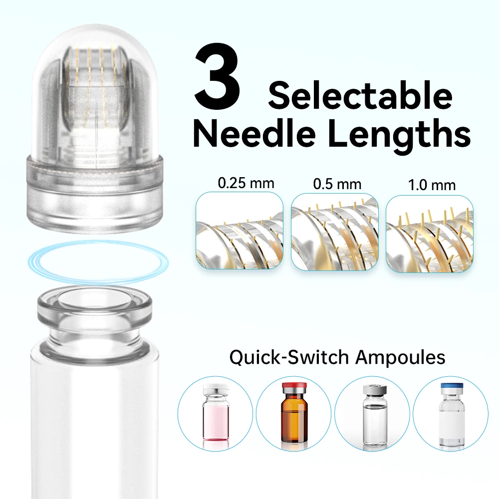 5PCS Microneedling Face DermaRoller Serum Cartridge 0.25mm Facial 10ml Serum Applicator Moisturizing Skin Nourishing Skincare
