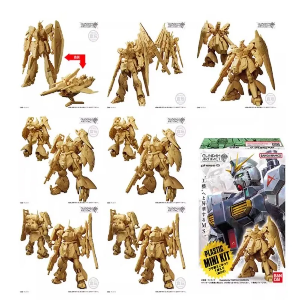 

Bandai Genuine Shokugan GUNDAM ARTIFACT 06 Plastic Mini Set V Re-GZ Custom SAZABI Anime Action Figure Assembly Model Toys Gift