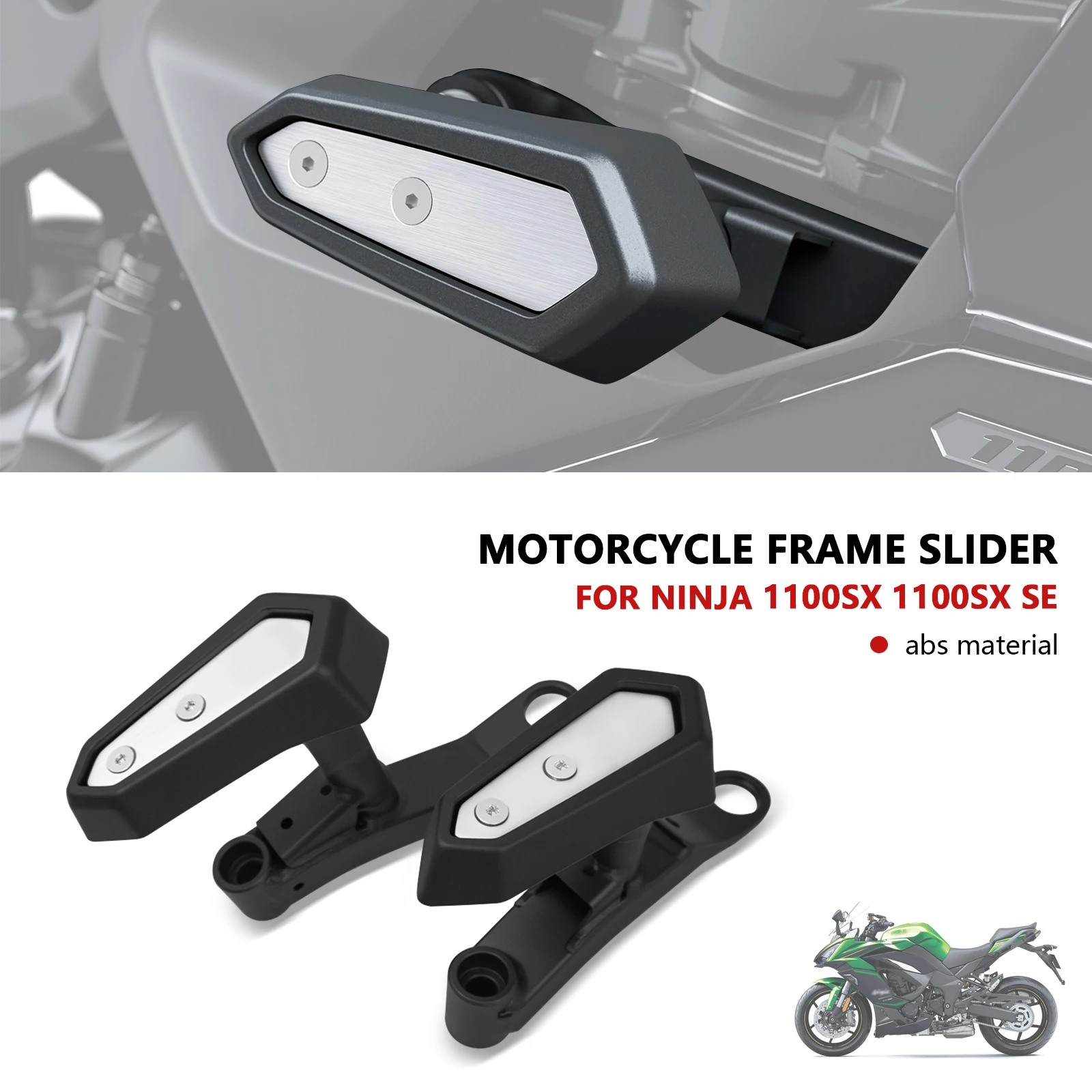 

For Motorcycle Falling Protection Body Frame Slider Crash Protector Anti-Fall Rod Ninja 1100SX 2025 NINJA1100SX SE 2025