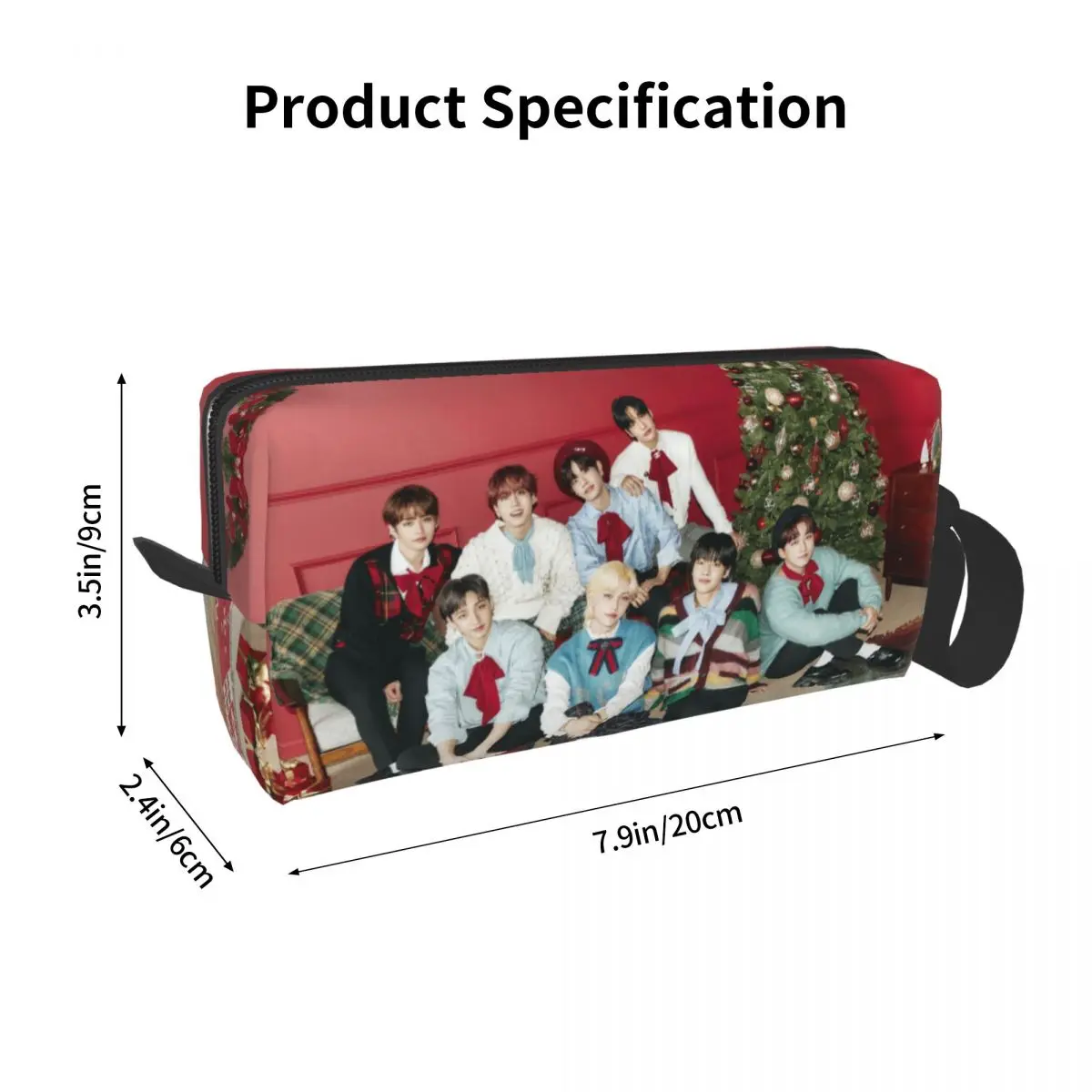 Kpop Star Singer Idol Cosmetic Bag Women Makeup Bags Straykids Travel Zipper Toiletry Bag Organizer Merch