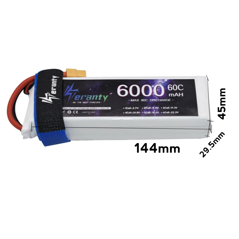 3s 6000mAh 11.1V 60C bateria LiPo dla helikopter RC samoloty Quadcopter samochody samolot 11.1V 3S bateria z T 2P XT60 XT90 wtyczka