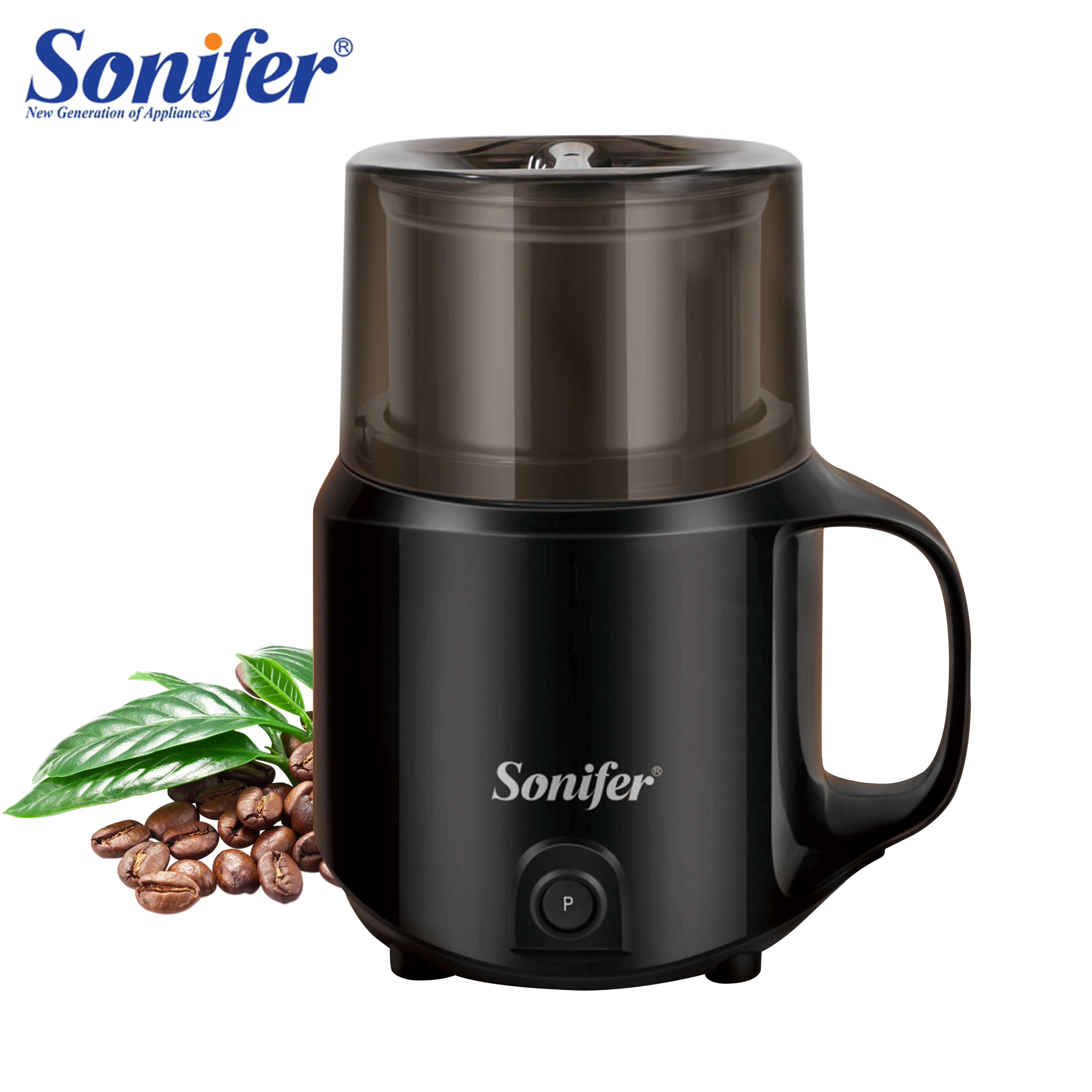 Detachable Electric Coffee Grinder Stainless Steel Grass Nuts Herbs Grains Pepper Spice Flour Mill Coffee Beans Grinder ​Sonifer