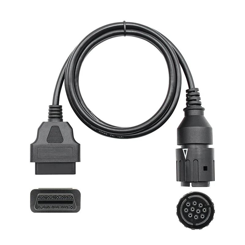 For BMW ICOM D Cable ICOM-D Motorcycles Motobikes 10 Pin Adaptor 10Pin To 16Pin OBD2 OBDII Diagnostic Cable I-COM A2 tool cables