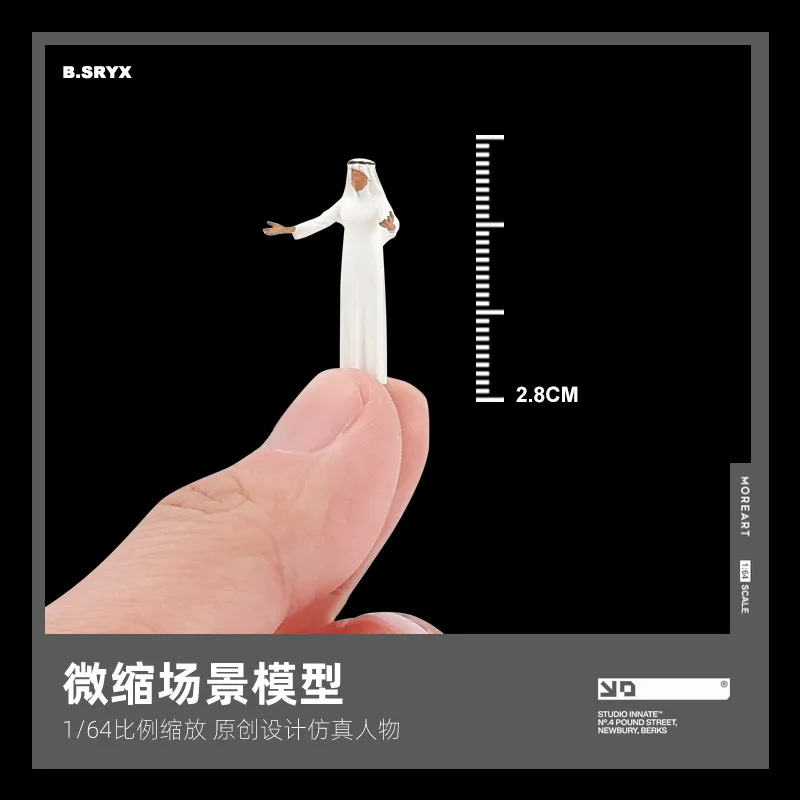 1:64 Medio Oriente Rich Man Modello in resina Action Figures in miniatura Scena stereoscopica Fotografia Puntelli Ornamento Accessori Giocattoli