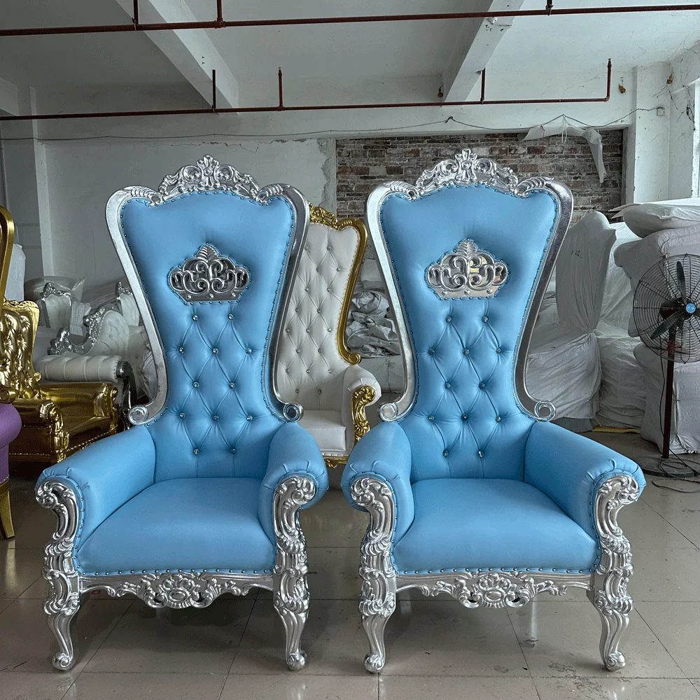 

Luxury King And Queen Throne Chairs For Rental Wedding Party Throne Chair White