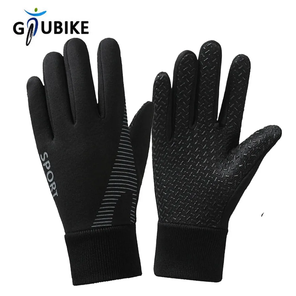 

GTUBIKE 1 Pair New Non-slip Autumn Winter Children Bicycle Riding Gloves Full-finger Cycling Kids Warm Gloves Non-Slip Gloves