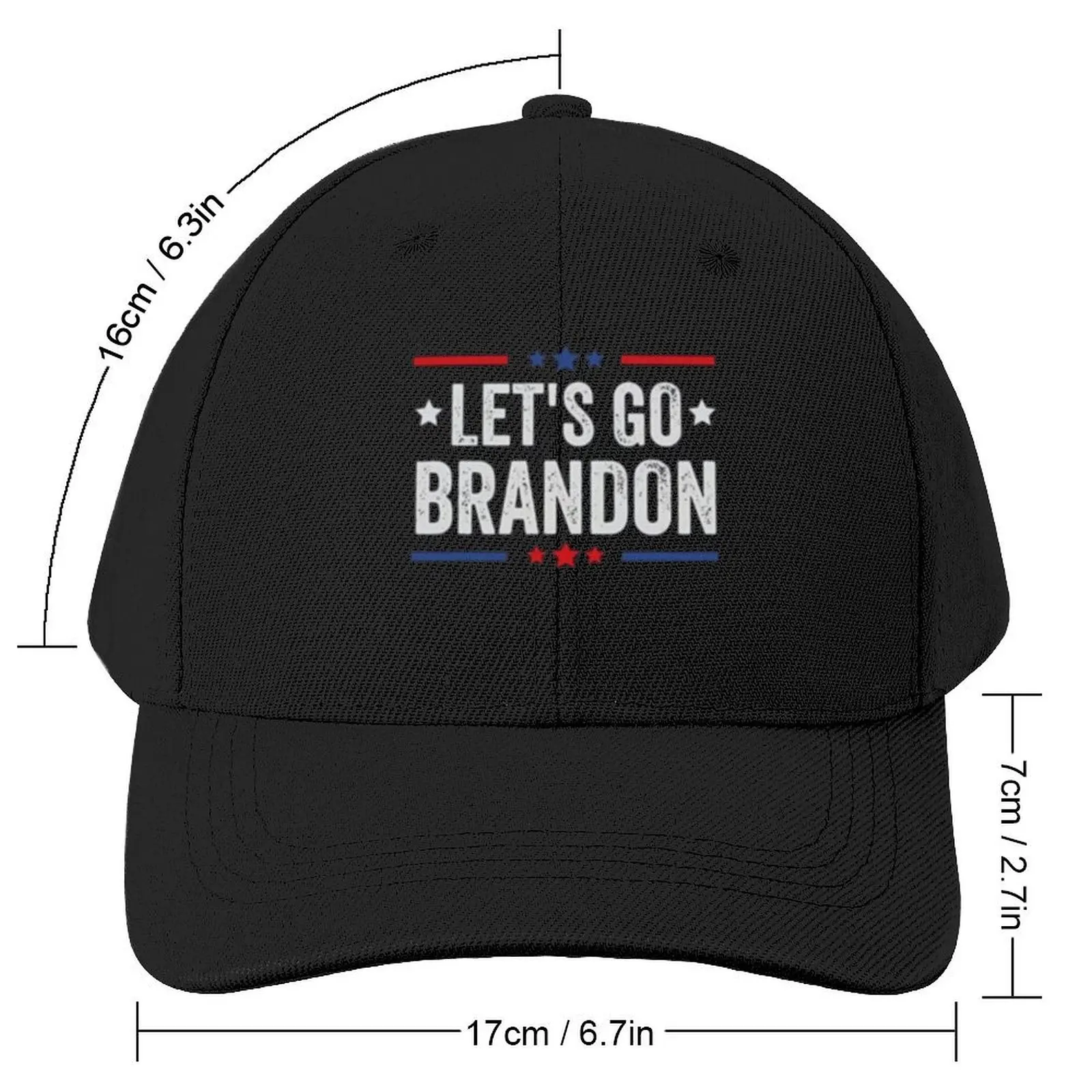 Let's Go Brandon Patriotic FJB T-ShirtCap Baseball Cap Fishing cap New Hat summer hat Men's Luxury Women's