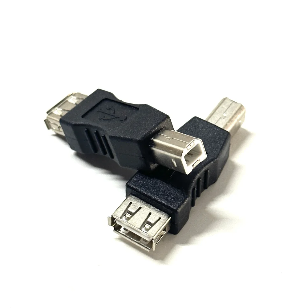 High Speed USB 2.0 Type A Female To Type B Male USB Printer Scanner Adapter Data Sync Coupler Converter Connector
