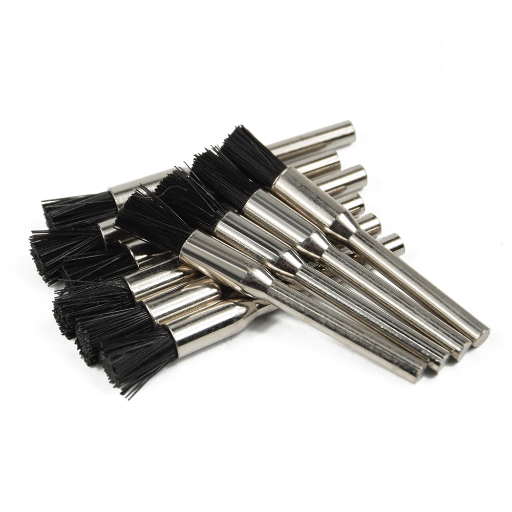 XCAN Nylon Wire Brush 3.0mm Shank Abrasive Polishing Tool Bit for Dremel Rotary Tool Accessories