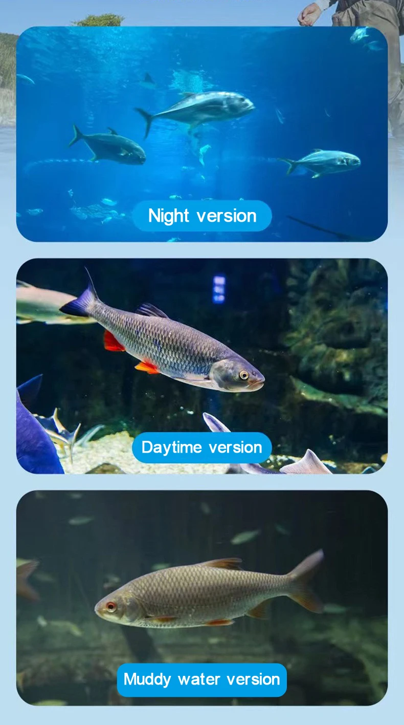 Submarino de largo alcance 195 °   La cámara de pesca resistente al agua tiene visión nocturna de 15/30 m con transmisor vtx de 2000 mW y pantalla de 4,3 pulgadas