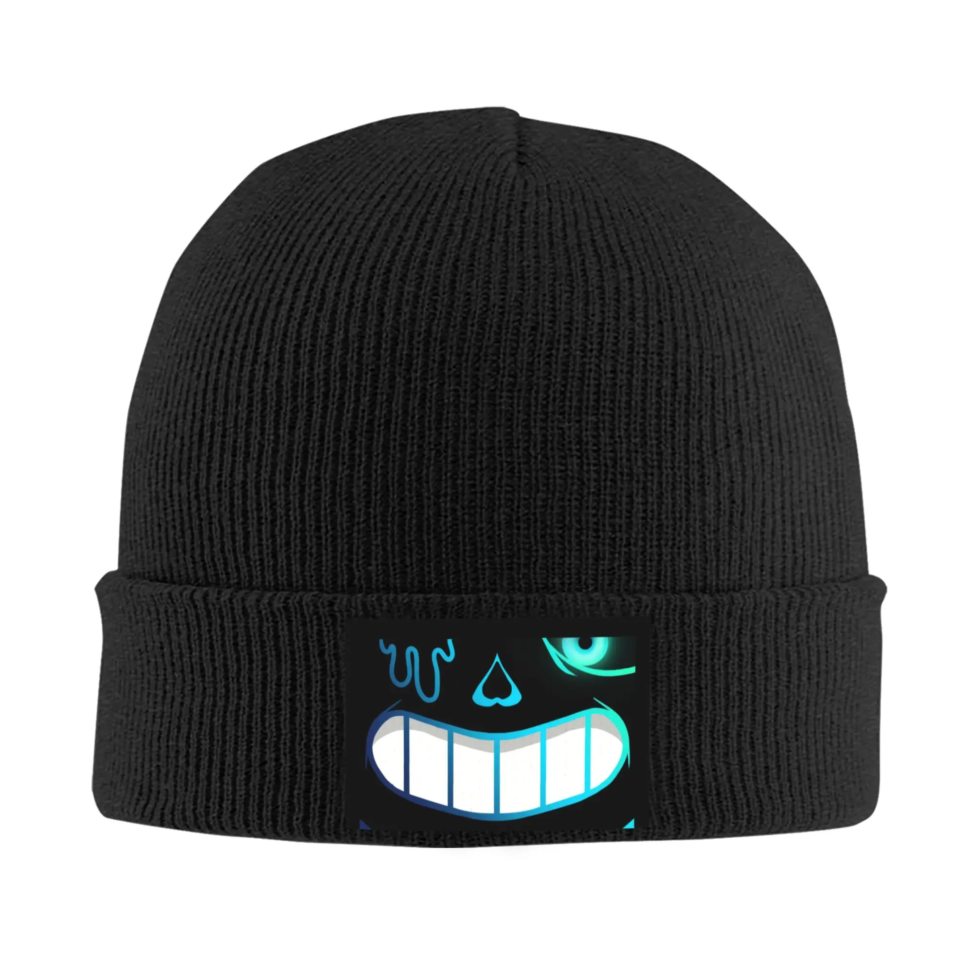 Custom Nightmare Sans Skullies Beanies Caps Fashion Winter Warm Men Women Knitting Hat Adult Undertale Video Game Bonnet Hat