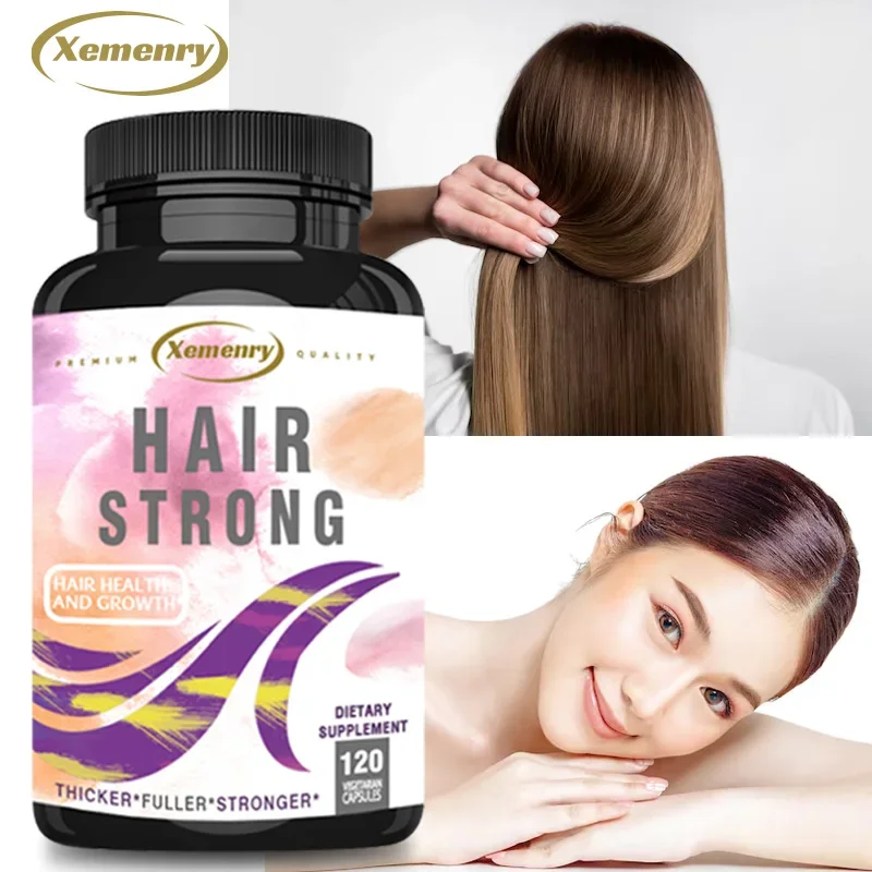 

Strong Hair Supplements - Contains Saw Palmetto To Promote Natural Hair Growth, Maintain Hair Strength, and Improve Skin