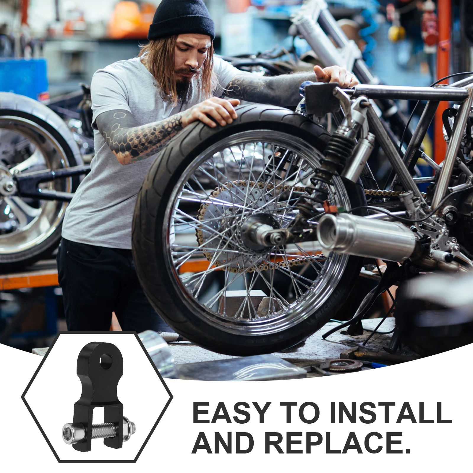 

Rear Shock Absorber Riser Motorcycle Heightening Adapter Aluminum Alloy Easy Installation Off-road Performance
