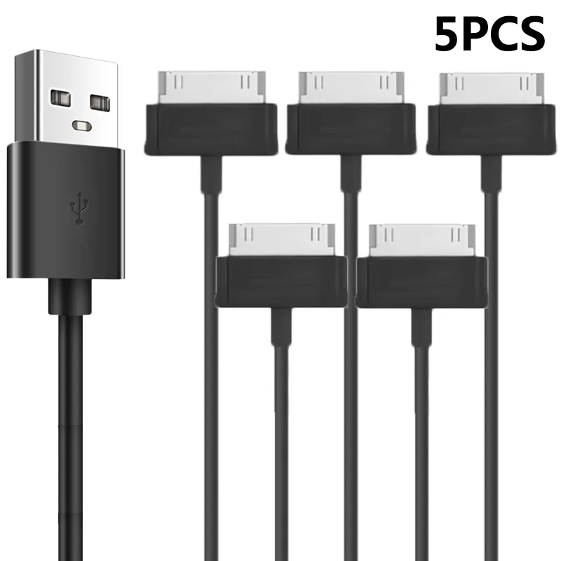 5PCS/lot USB Charger Data Cable For Samsung Galaxy TAB P1000 N8000 P5100 P5110 P7510 P7500 P7300 P6200 P6800 P3100 P1010 Cable