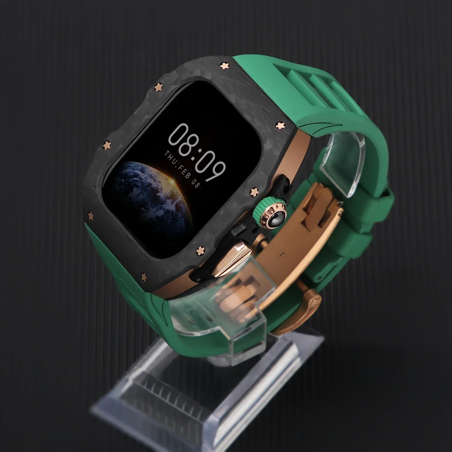 Luxury Carbon Fiber Watch Band for Apple Watch 11 42mm 46mm