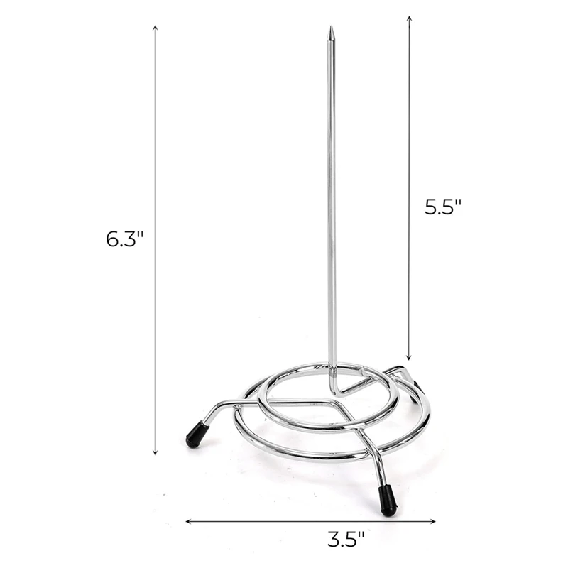 Top-10PCS Spindle, Paper Receipt Holder Spike, Stainless Steel Restaurant Ticket Stabber, Desk Straight Rod Bill Fork