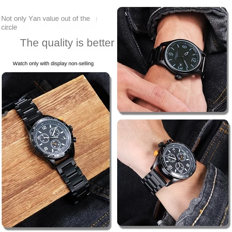 20 مللي متر 22 مللي متر العالمي الصلبة الفولاذ المقاوم للصدأ حزام الساعات ماتي ماتي حزام ساعة اليد ل Timex T49905 T49963 سوار للرجال EFR-303