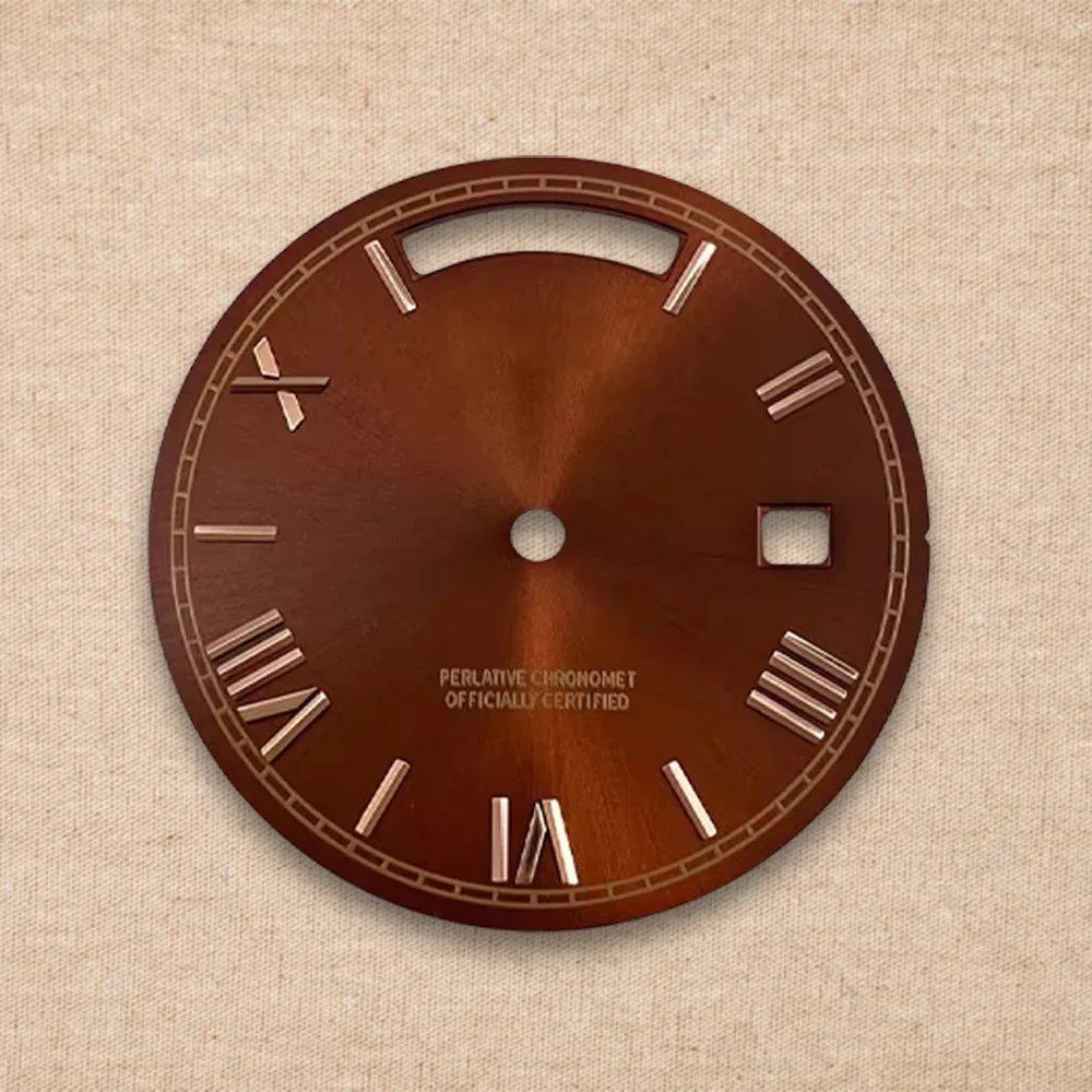 New 31mm S Logo Dial Day And Date Arab Sunray Dial Suitable For 8285 Movement High Quality Watch Modification Accessories
