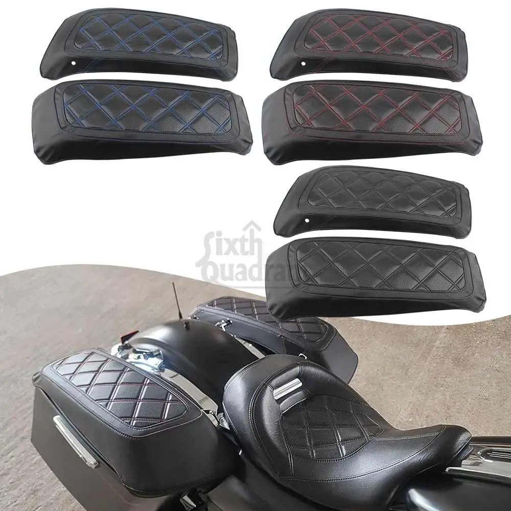 

Motorcycle Hard Saddlebag Lid Covers Left and Right For Harley Touring Road King Electra Street Glide FLHT FLTRX FLHX 2014-later
