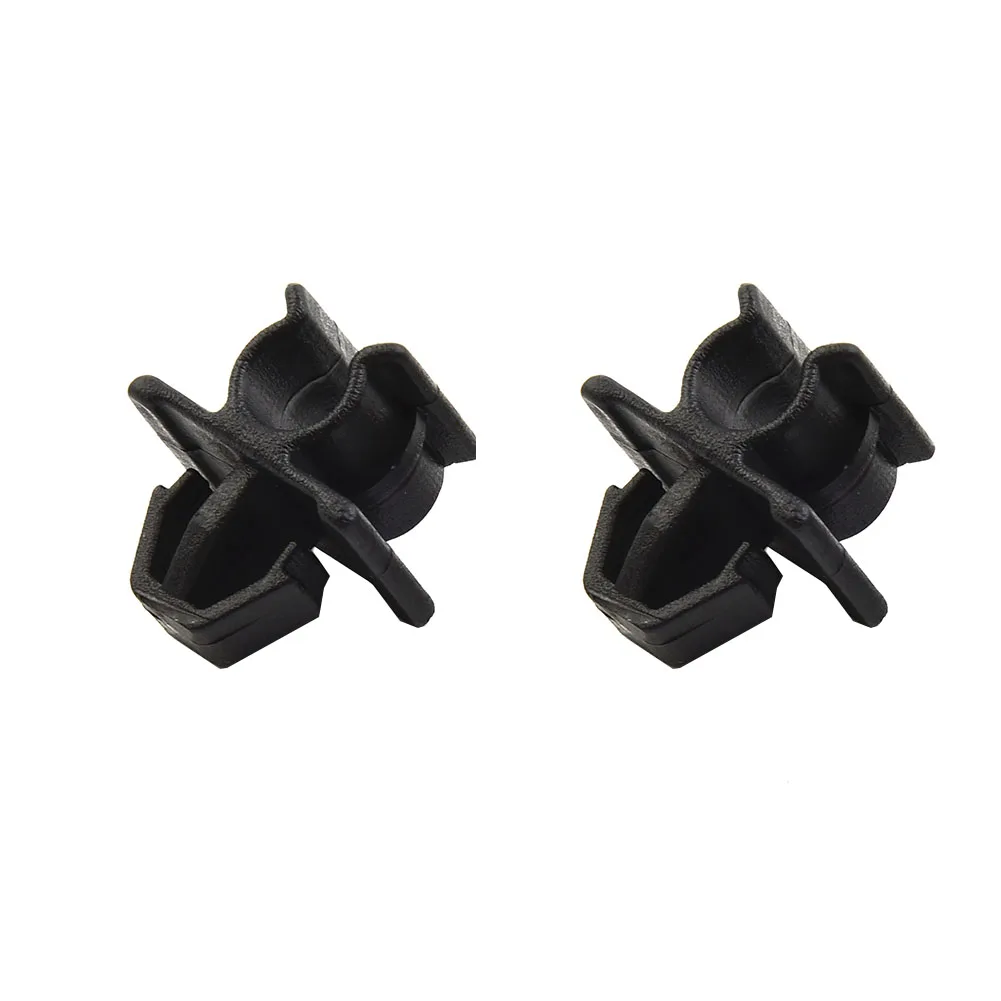 2pcs Car Fastener Hood Bonnet Prop Rod Clips Plastic Retainer For Nissan Plastic Black Car Interior Replacement Accessories