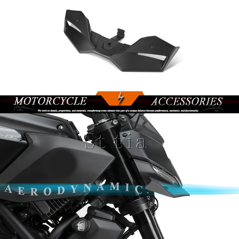 

Для Yamaha MT-07 MT 07 MT07 2025 2026: Новый комплект переднего спойлера для мотоцикла, аэродинамическое крыло-спойлер для нейкед-мотоциклов, усилитель аэродинамического давления